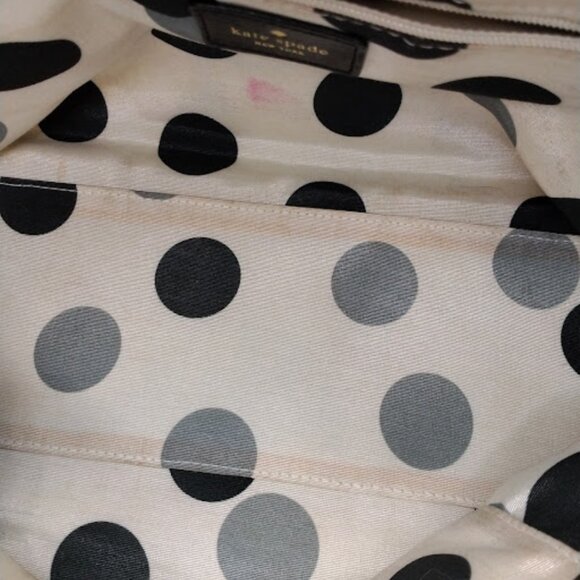Kate Spade Large Black Handbag/Satchel with Gold Hardware and Crossbody Strap - Picture 12 of 15